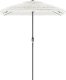 vidaXL Parasol ogrodowy na stalowym słupku, biały, 300x200x250 cm 3