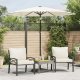 vidaXL Parasol ogrodowy na stalowym słupku, biały, 223x223x213 cm 1