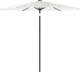 vidaXL Parasol ogrodowy na stalowym słupku, biały, 223x223x213 cm 1