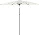 vidaXL Parasol ogrodowy na stalowym słupku, biały, 223x223x213 cm 4