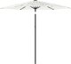 vidaXL Parasol ogrodowy na stalowym słupku, biały, 268x268x226 cm 1