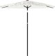 vidaXL Parasol ogrodowy na stalowym słupku, biały, 268x268x226 cm 2