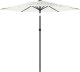 vidaXL Parasol ogrodowy na stalowym słupku, biały, 268x268x226 cm 3
