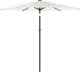 vidaXL Parasol ogrodowy na stalowym słupku, biały, 268x268x226 cm 4