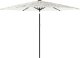 vidaXL Parasol ogrodowy na stalowym słupku, biały, 288x288x225 cm 1