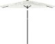 vidaXL Parasol ogrodowy na stalowym słupku, biały, 288x288x225 cm 2