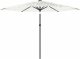 vidaXL Parasol ogrodowy na stalowym słupku, biały, 288x288x225 cm 3