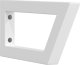 vidaXL Wsporniki do półki pod umywalkę, 2 szt., białe, trapezowe, stal 4