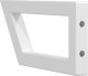 vidaXL Wsporniki do półki pod umywalkę, 2 szt., białe, trapezowe, stal 7