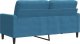 vidaXL Sofa 2-osobowa, niebieski, 140 cm, tapicerowana aksamitem 6