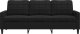 vidaXL Sofa 3-osobowa, czarny, 180 cm, tapicerowana aksamitem 4
