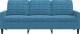 vidaXL Sofa 3-osobowa, niebieski, 180 cm, tapicerowana aksamitem 4