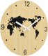 vidaXL Zegar ścienny, żółto-czarny, 30 cm, materiał drewnopochodny 2