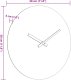vidaXL Zegar ścienny, żółto-czarny, 30 cm, materiał drewnopochodny 6