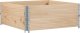 vidaXL Nadstawki paletowe, 2 szt., 100x100 cm, lite drewno sosnowe 5