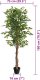 vidaXL Sztuczne drzewko cytrynowe na 3 pniach, zielone, 180 cm, PP 4