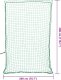 vidaXL Siatka na przyczepę, z elastyczną linką, zielona, 3x2 m, PP 5