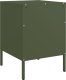 vidaXL Szafki nocne, 2 szt., oliwkowa zieleń, 36x39x50,5 cm, stal 8