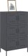 vidaXL Szafka, antracytowa, 68x39x113 cm, stal 4