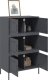 vidaXL Szafka, antracytowa, 68x39x113 cm, stal 5