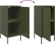 vidaXL Szafki, 2 szt., oliwkowe, 36x39x79 cm, stal walcowana na zimno 11