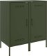 vidaXL Szafki, 2 szt., oliwkowe, 36x39x79 cm, stal walcowana na zimno 2
