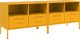 vidaXL Szafki RTV, 2 szt., musztardowe, 68x39x50,5 cm, stal walcowana 2