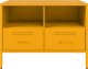 vidaXL Szafki RTV, 2 szt., musztardowe, 68x39x50,5 cm, stal walcowana 7
