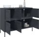 vidaXL Szafka, antracytowa, 100,5x39x79 cm, stal walcowana na zimno 4