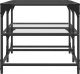 vidaXL Stolik kawowy ze szklanym blatem, 98,5x50x45 cm, stal 5