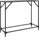 vidaXL Stolik kawowy z czarnym, szklanym blatem, 98x35x81 cm, stal 5