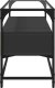 vidaXL Szafka pod TV ze szklanym blatem, czarna, 98x35x51 cm 5