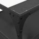 vidaXL Szafka pod TV ze szklanym blatem, czarna, 98x35x51 cm 8