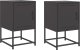 vidaXL Szafki nocne, 2 szt., czarne, 36x39x60,5 cm, stal 2