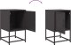 vidaXL Szafki nocne, 2 szt., czarne, 36x39x60,5 cm, stal 9