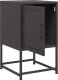 vidaXL Szafki nocne, 2 szt., czarne, 36x39x60,5 cm, stal 10