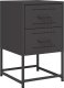 vidaXL Szafki nocne, czarne, 36x39x60,5 cm, stal 6