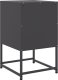 vidaXL Szafki nocne, czarne, 36x39x60,5 cm, stal 8