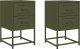 vidaXL Szafki nocne, 2 szt., oliwkowa zieleń, 36x39x60,5 cm, stal 2