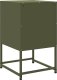 vidaXL Szafki nocne, 2 szt., oliwkowa zieleń, 36x39x60,5 cm, stal 8