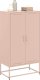 vidaXL Szafka, różowa, 68,5x38,5x123,5 cm, stal 4