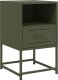 vidaXL Szafki nocne, 2 szt., oliwkowa zieleń, 36x39x60,5 cm, stal 6