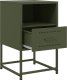 vidaXL Szafki nocne, 2 szt., oliwkowa zieleń, 36x39x60,5 cm, stal 9