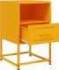 vidaXL Szafka nocna, musztardowa, 36x39x60,5 cm, stal 9