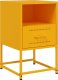 vidaXL Szafki nocne, 2 szt., musztardowe, 36x39x60,5 cm, stal 6