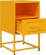 vidaXL Szafki nocne, 2 szt., musztardowe, 36x39x60,5 cm, stal 9