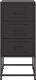 vidaXL Szafki nocne, 2 szt., czarne, 36x39x78 cm, stal 6