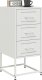 vidaXL Szafka nocna, biała, 36x39x78 cm, stal 4