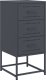 vidaXL Szafka nocna, antracytowa, 36x39x78 cm, stal 2