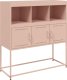 vidaXL Szafka, różowa, 100,5x39x107 cm, stal walcowana na zimno 2